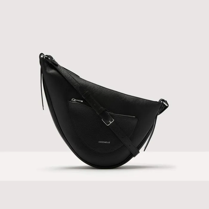 Coccinelle Crossbody Bags Snuggie Shiny Goat Small Noir 8211 Women