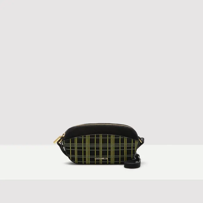 Coccinelle Mini Bags Enchanteuse Suede Tartan Print Multi Noirnoir 8211 Women