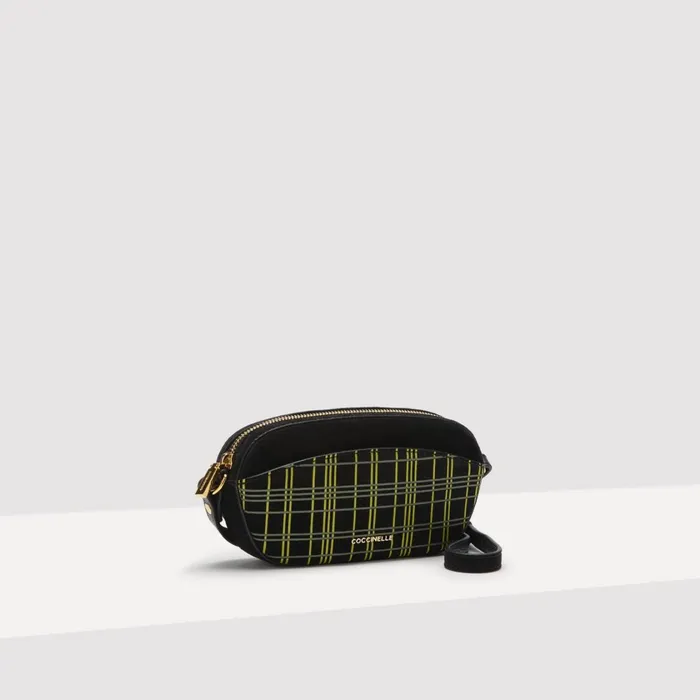 Coccinelle Mini Bags Enchanteuse Suede Tartan Print Multi Noirnoir 8211 Women
