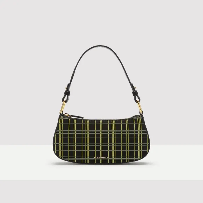 Coccinelle Mini Bags Merveille Suede Tartan Print Multi Noirnoir 8211 Women