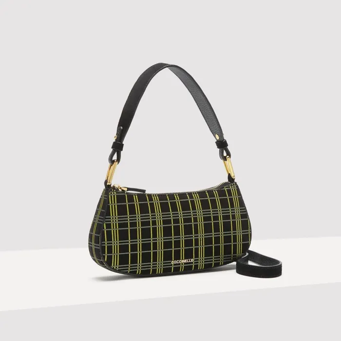 Coccinelle Mini Bags Merveille Suede Tartan Print Multi Noirnoir 8211 Women