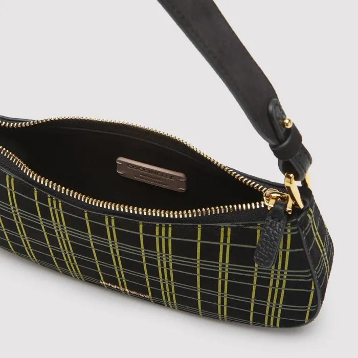 Coccinelle Mini Bags Merveille Suede Tartan Print Multi Noirnoir 8211 Women