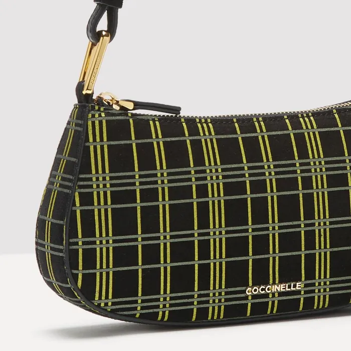 Coccinelle Mini Bags Merveille Suede Tartan Print Multi Noirnoir 8211 Women