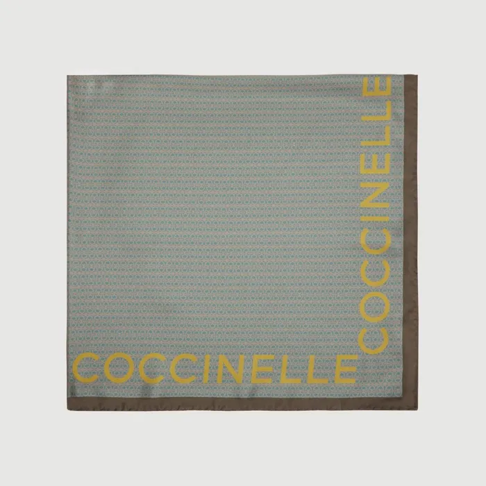 Coccinelle Scarves And Foulards Monogram Logo Multkale Green 8211 Women