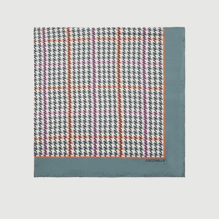 Coccinelle Scarves And Foulards Pied De Poule Multkale Green 8211 Women