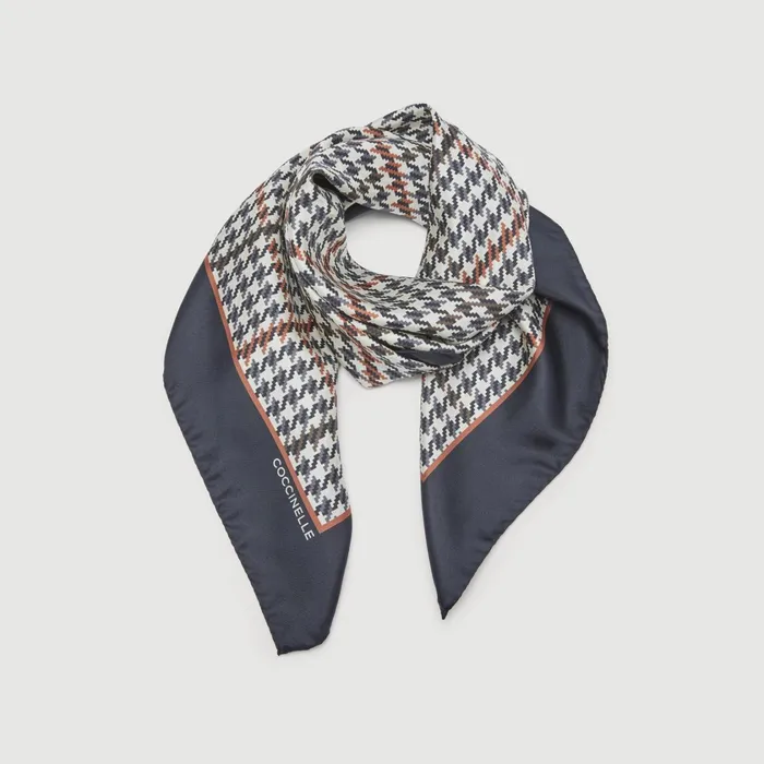 Coccinelle Scarves And Foulards Pied De Poule Multicnoir 8211 Women