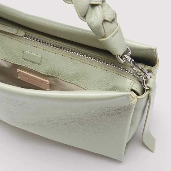 Coccinelle Shoulder Bags Boheme Shiny Goat Medium Celadon Green 8211 Women