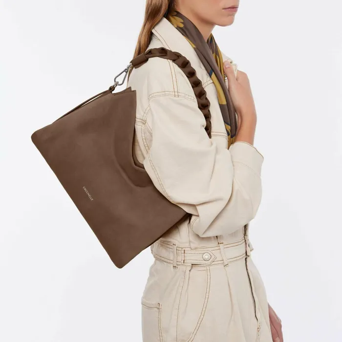 Coccinelle Shoulder Bags Boheme Suede Bimaterial Medium 8211 Women