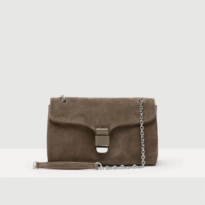 Coccinelle Shoulder Bags Neofirenze Suede Large Warm Taupe 8211 Women