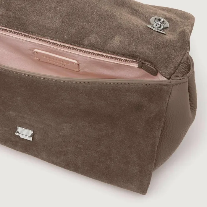 Coccinelle Shoulder Bags Neofirenze Suede Large Warm Taupe 8211 Women
