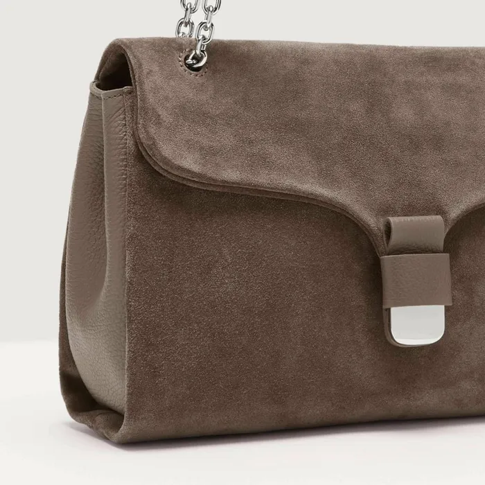 Coccinelle Shoulder Bags Neofirenze Suede Large Warm Taupe 8211 Women