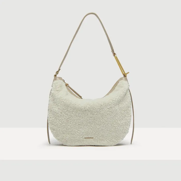 Coccinelle Shoulder Bags Priscilla Astrakan Medium Naturalpowdpi 8211 Women