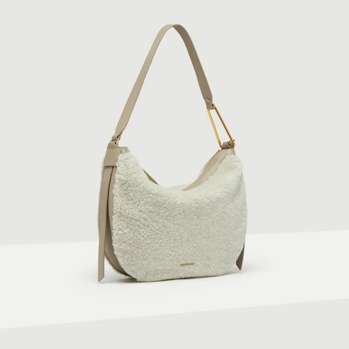 Coccinelle Shoulder Bags Priscilla Astrakan Medium Naturalpowdpi 8211 Women