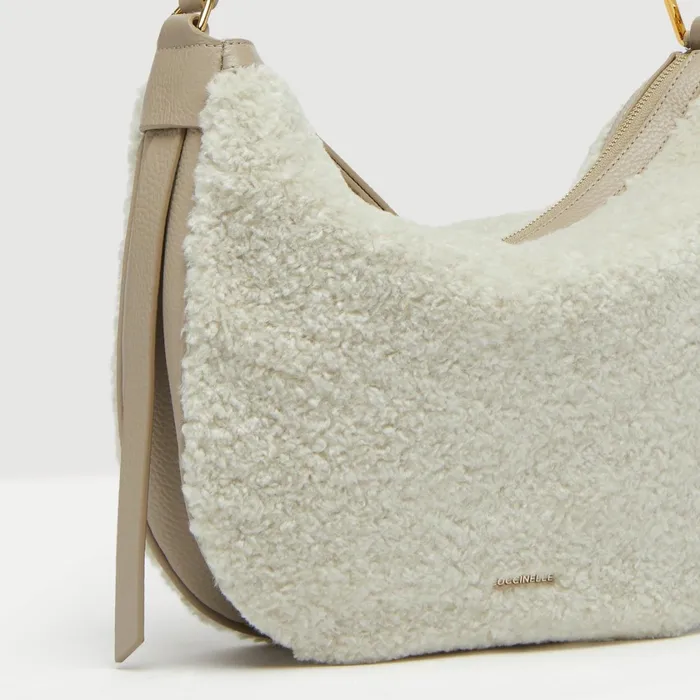 Coccinelle Shoulder Bags Priscilla Astrakan Medium Naturalpowdpi 8211 Women