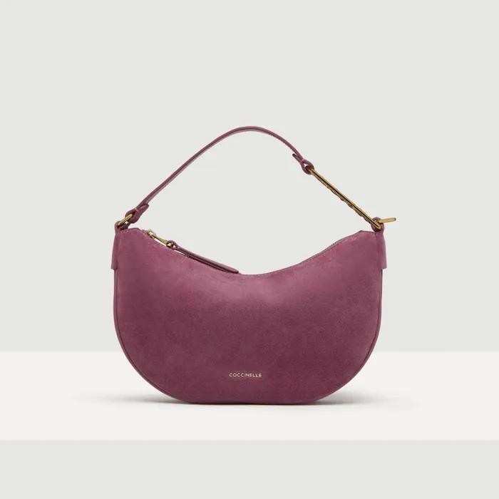 Coccinelle Shoulder Bags Priscilla Suede Droplet Small Pulp Pink 8211 Women