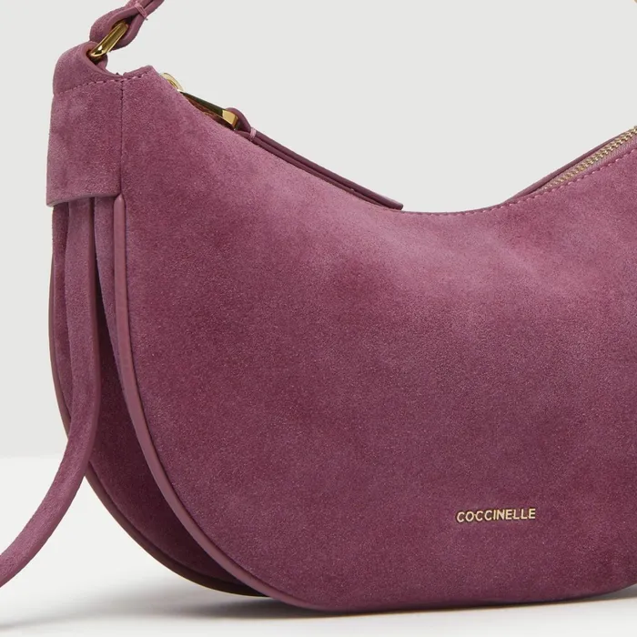Coccinelle Shoulder Bags Priscilla Suede Droplet Small Pulp Pink 8211 Women