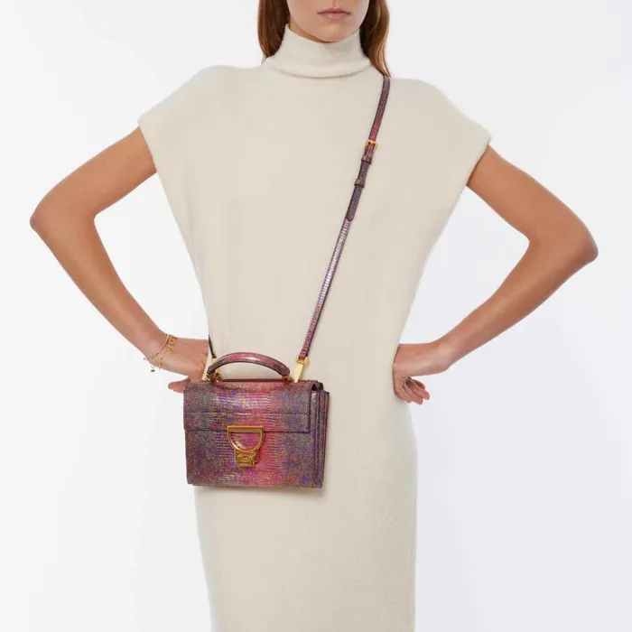 Coccinelle Top Handle Bag Arlettis Lizard Metaverse Small 8211 Women
