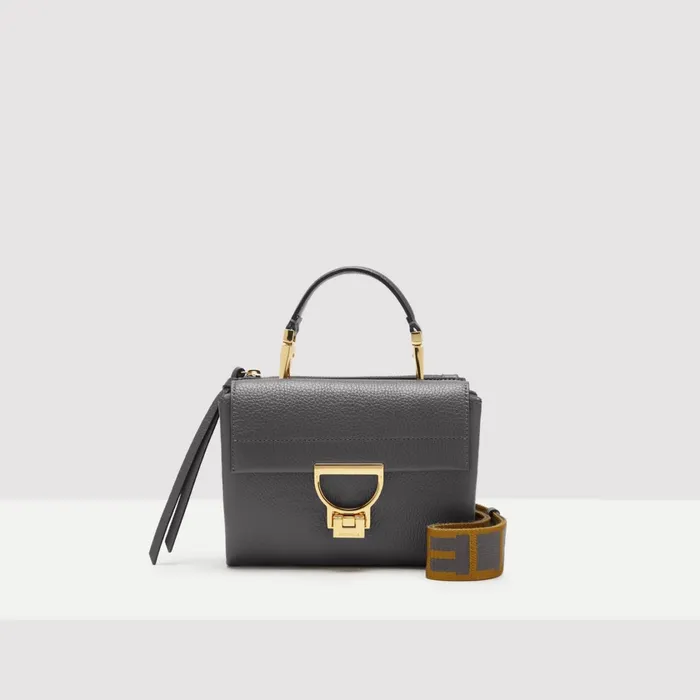 Coccinelle Top Handle Bag Arlettis Signature Small Ardesia 8211 Women