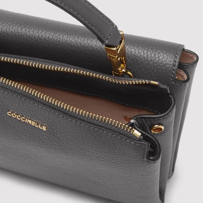 Coccinelle Top Handle Bag Arlettis Signature Small Ardesia 8211 Women