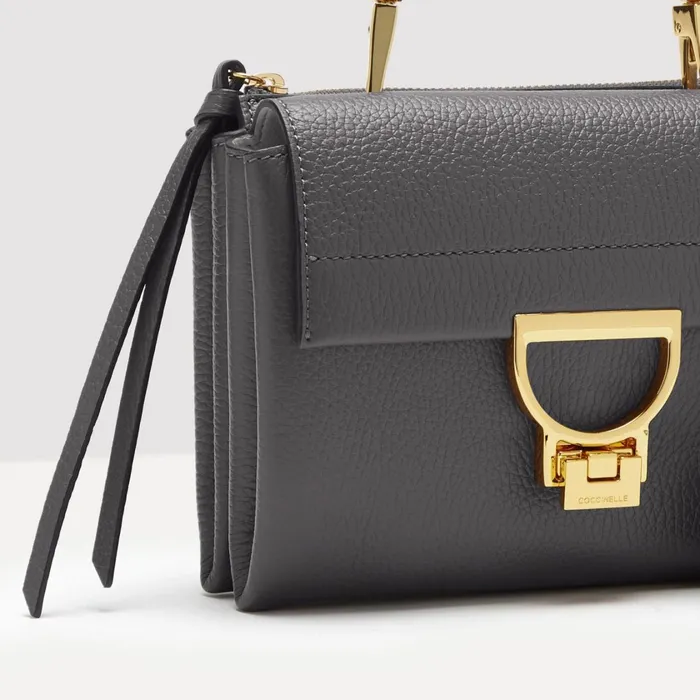 Coccinelle Top Handle Bag Arlettis Signature Small Ardesia 8211 Women