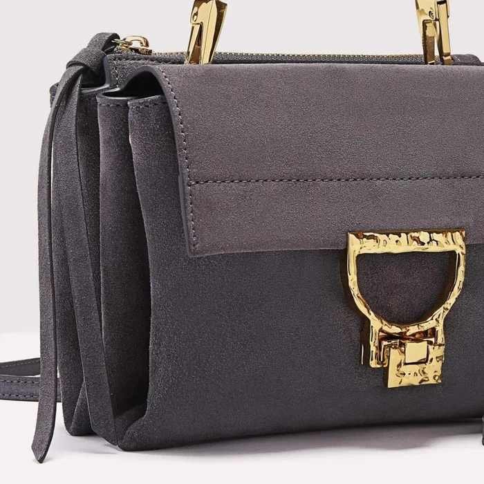 Coccinelle Top Handle Bag Arlettis Suede Droplet Small 8211 Women