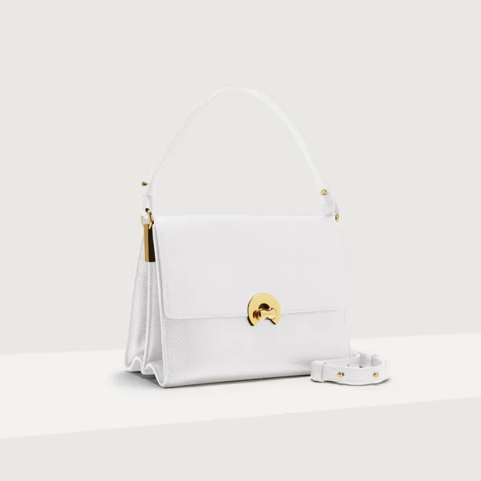 Coccinelle Top Handle Bag Binxie Medium Brillant White 8211 Women