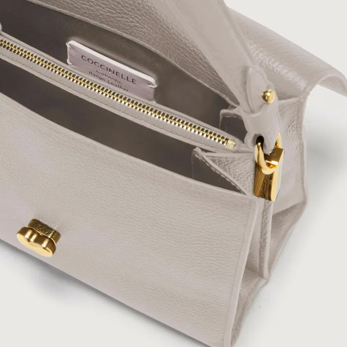 Coccinelle Top Handle Bag Binxie Medium Light Grey 8211 Women