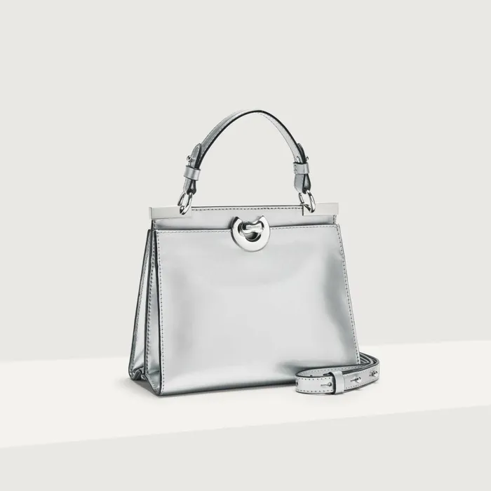 Coccinelle Top Handle Bag Binxie Mirror Silver 8211 Women