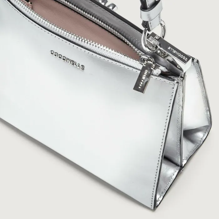 Coccinelle Top Handle Bag Binxie Mirror Silver 8211 Women