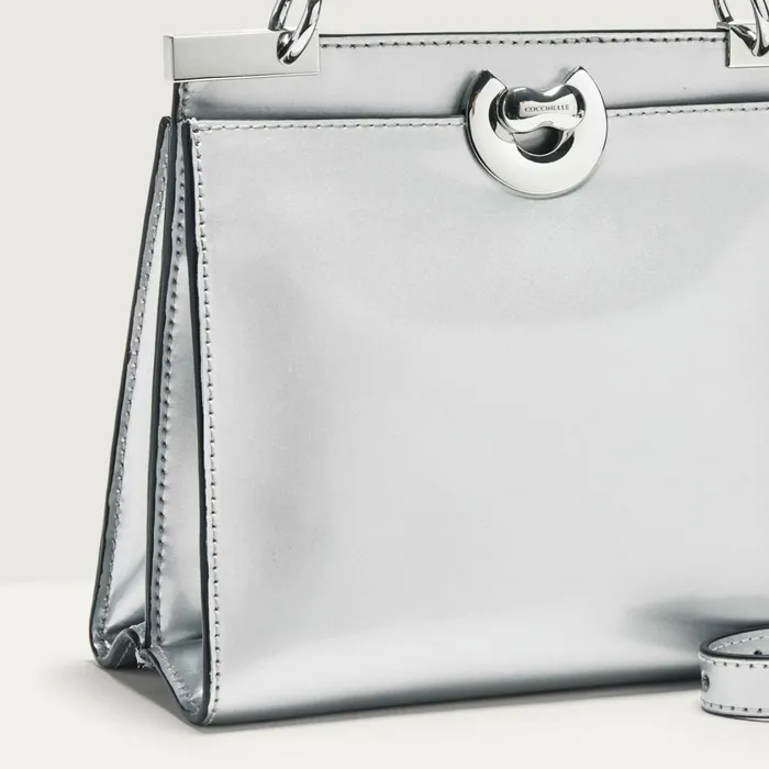 Coccinelle Top Handle Bag Binxie Mirror Silver 8211 Women