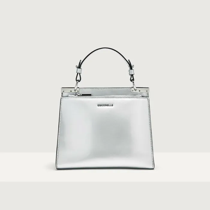 Coccinelle Top Handle Bag Binxie Mirror Silver 8211 Women
