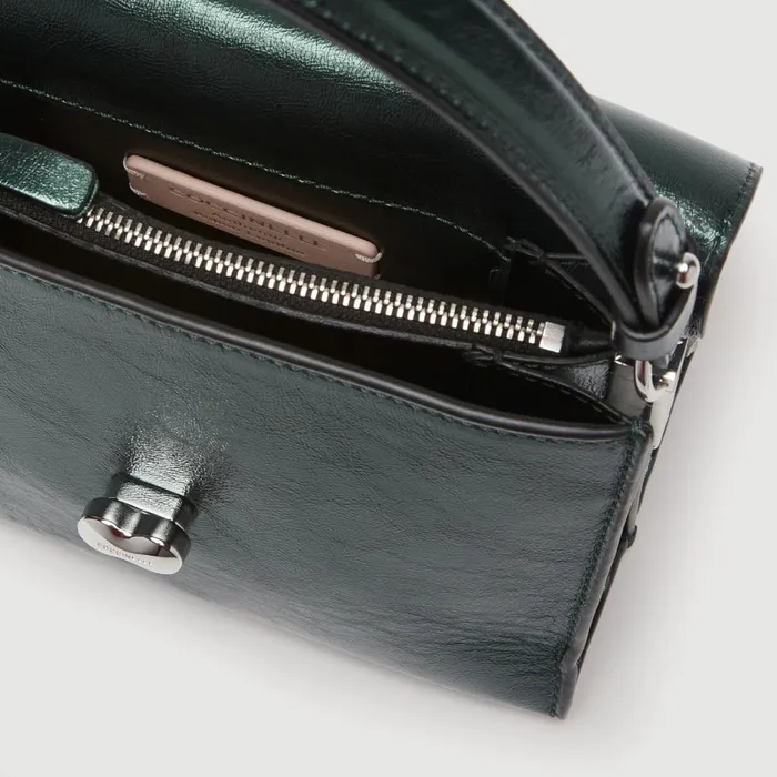 Coccinelle Top Handle Bag Binxie Pepita Small Kale Green 8211 Women