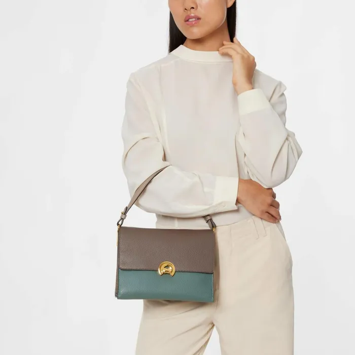 Coccinelle Top Handle Bag Binxie Tricolor Medium Multicoffee 8211 Women