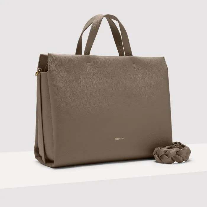 Coccinelle Top Handle Bag Boheme Large Warm Taupe 8211 Women