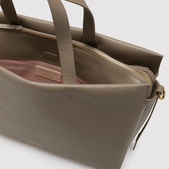 Coccinelle Top Handle Bag Boheme Large Warm Taupe 8211 Women