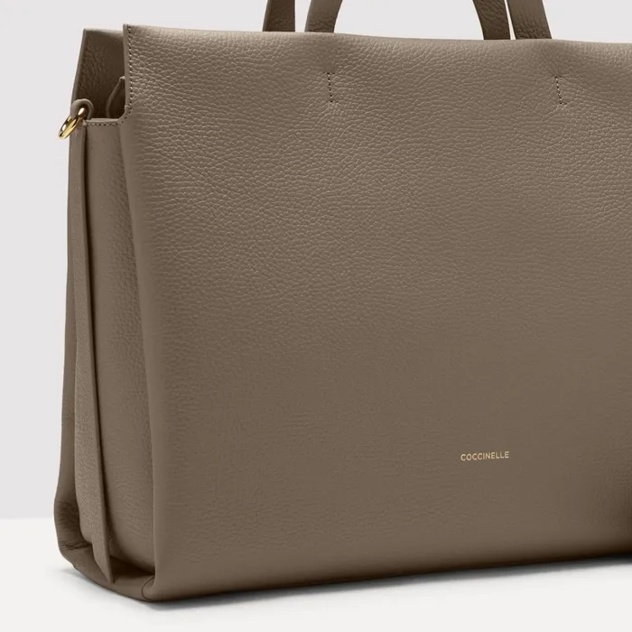 Coccinelle Top Handle Bag Boheme Large Warm Taupe 8211 Women