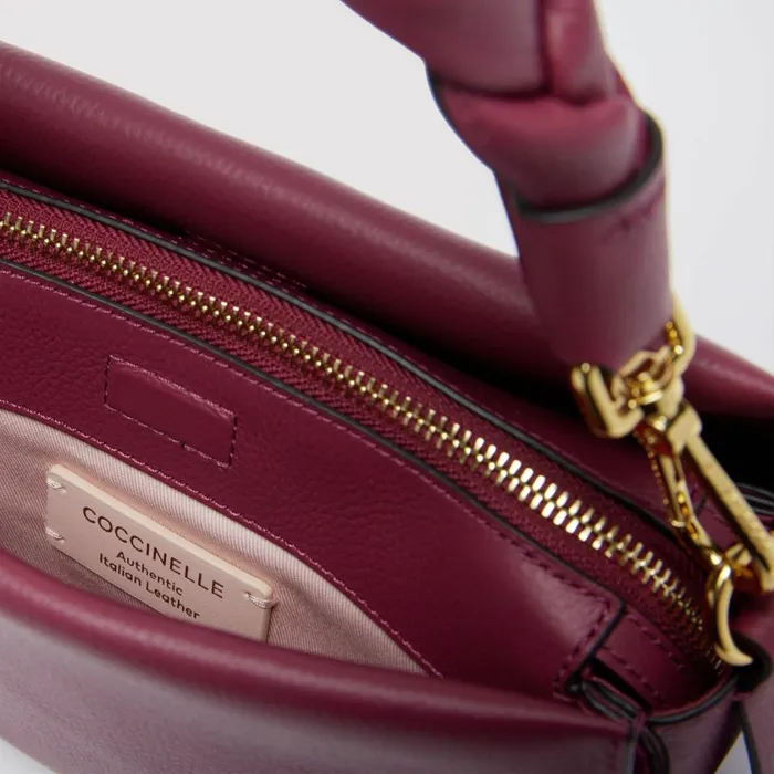 Coccinelle Top Handle Bag Boheme Small Garnet Rpulp P 8211 Women