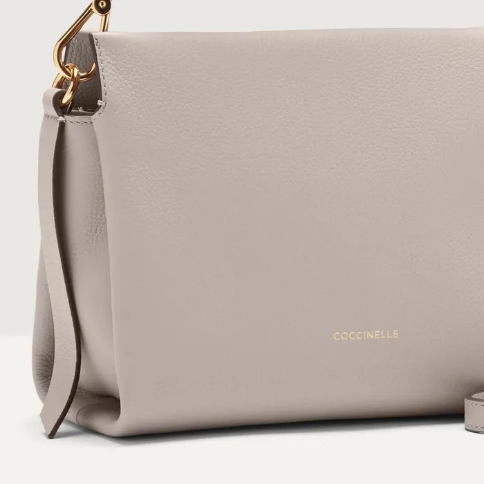Coccinelle Top Handle Bag Boheme Small Light Greynoir 8211 Women