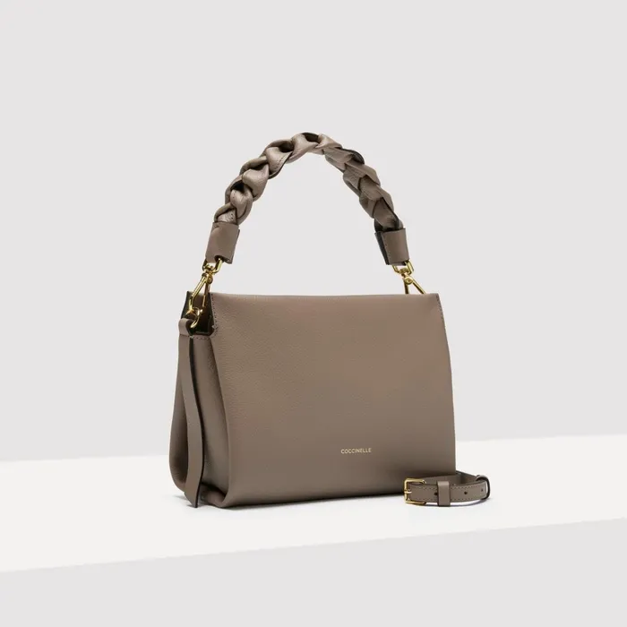 Coccinelle Top Handle Bag Boheme Small Warm Taupecoff 8211 Women