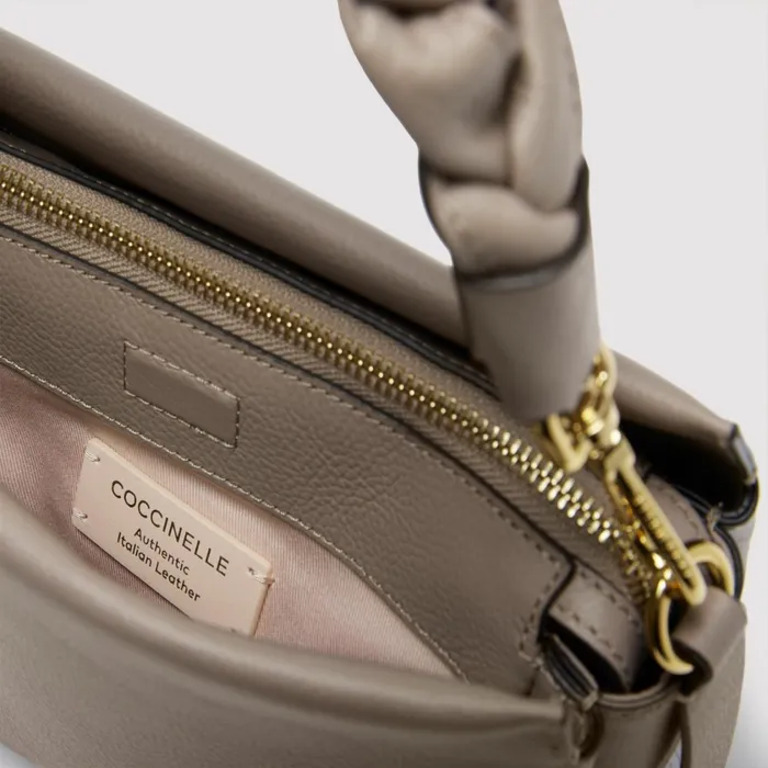 Coccinelle Top Handle Bag Boheme Small Warm Taupecoff 8211 Women
