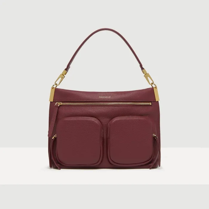 Coccinelle Top Handle Bag Hyle Medium Garnet Red 8211 Women