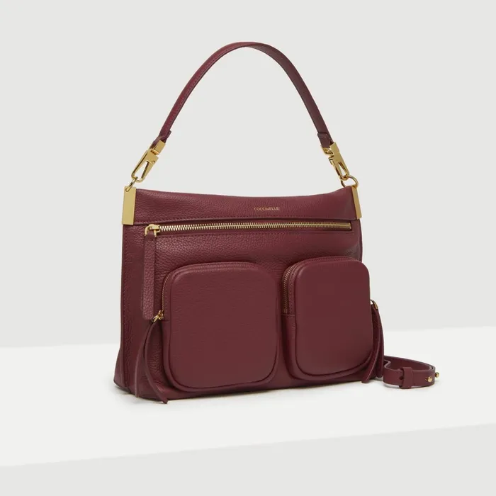 Coccinelle Top Handle Bag Hyle Medium Garnet Red 8211 Women