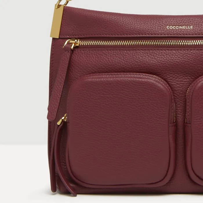 Coccinelle Top Handle Bag Hyle Medium Garnet Red 8211 Women