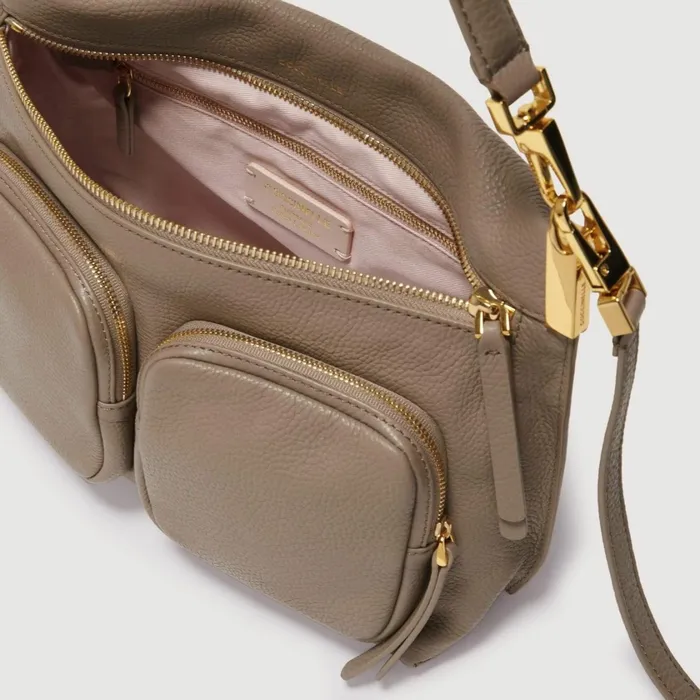 Coccinelle Top Handle Bag Hyle Medium Warm Taupe 8211 Women
