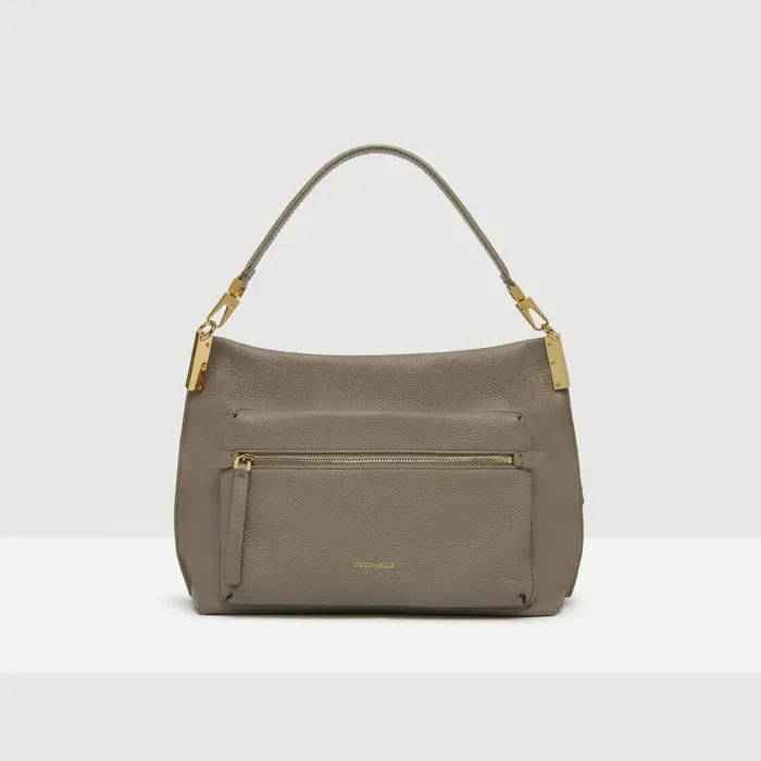 Coccinelle Top Handle Bag Hyle Medium Warm Taupe 8211 Women
