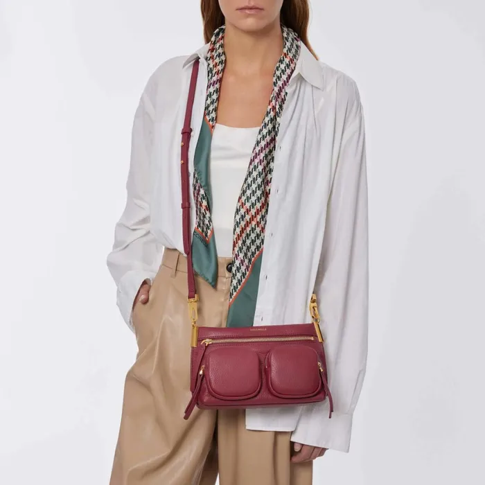 Coccinelle Top Handle Bag Hyle Small Garnet Red 8211 Women