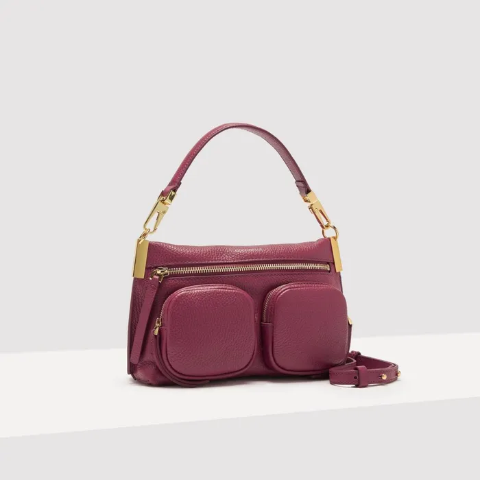 Coccinelle Top Handle Bag Hyle Small Garnet Red 8211 Women