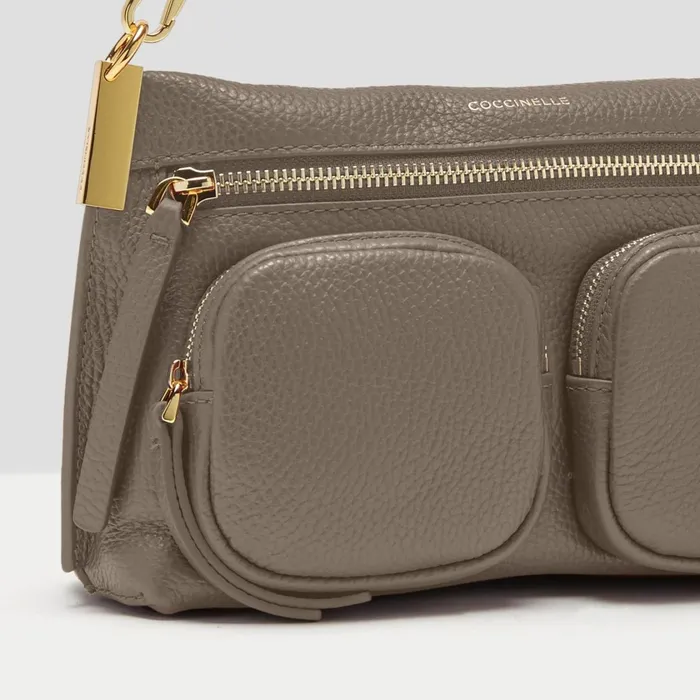 Coccinelle Top Handle Bag Hyle Small Warm Taupe 8211 Women