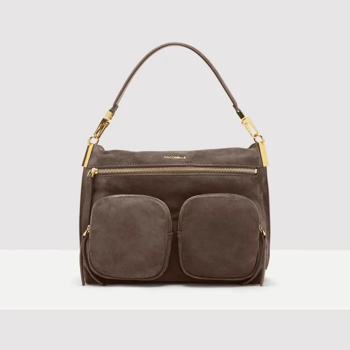 Coccinelle Top Handle Bag Hyle Suede Medium 8211 Women