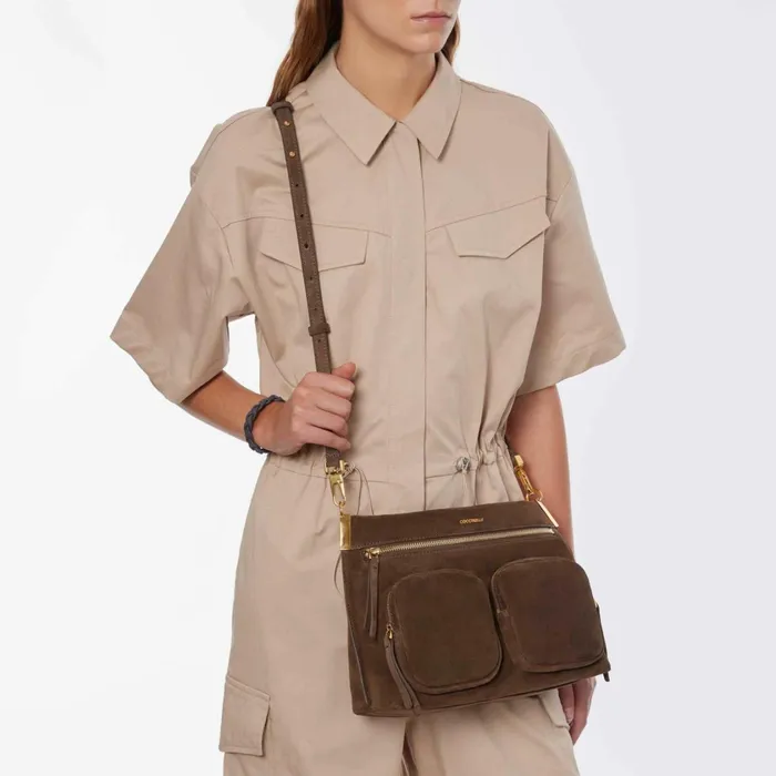 Coccinelle Top Handle Bag Hyle Suede Medium 8211 Women